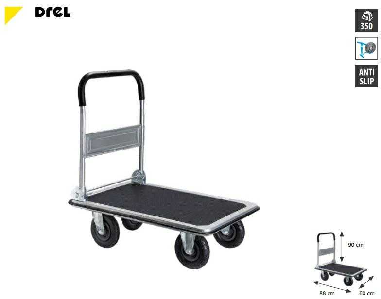 Keturratis plieno vežimėlis iki 350 kg Condor - 819076