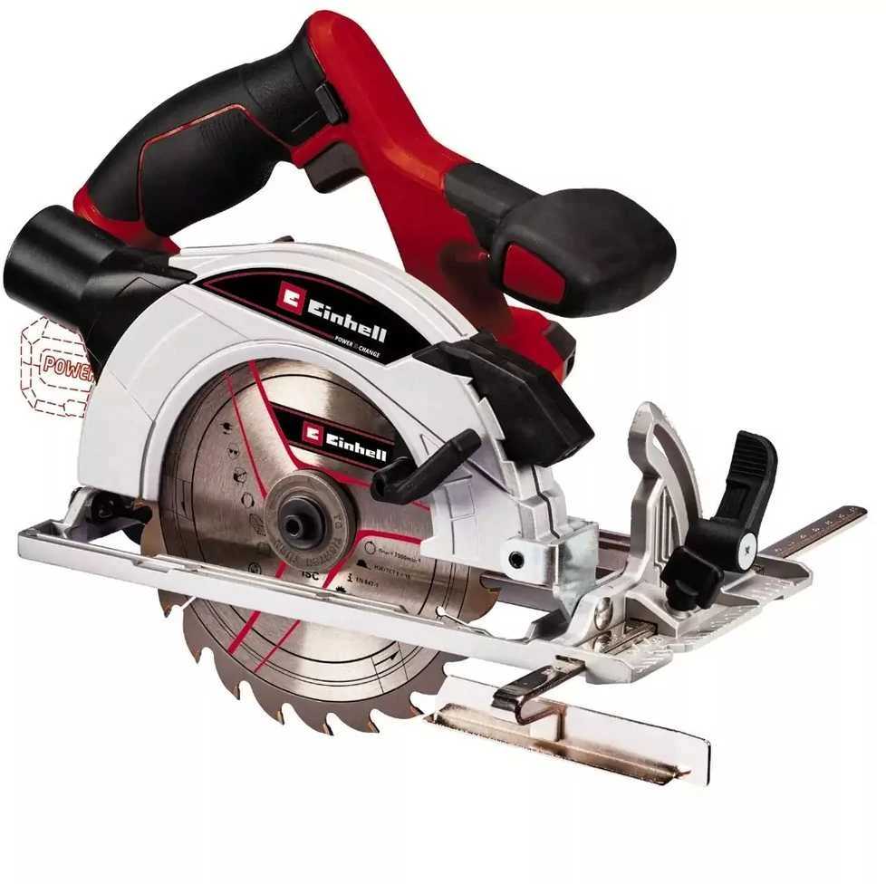 Einhell Akumuliatorinis diskinis pjūklas TE-CS 18/165-1 Li be akumuliatoriaus ir kroviklio