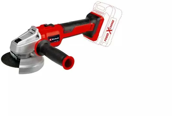 Kampinis šlifuoklis Einhell AXXIO 18/115 Q Solo; 115 mm; 18 V (be akumuliatoriaus ir pakrovėjo)