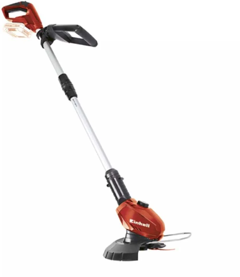 Akumuliatorinė žoliapjovė Einhell GE-CT 18 Li Power X-Change (240mm pjovimo plotis, 20 plastikinių peiliukų, be akumuliatoriaus ir kroviklio)