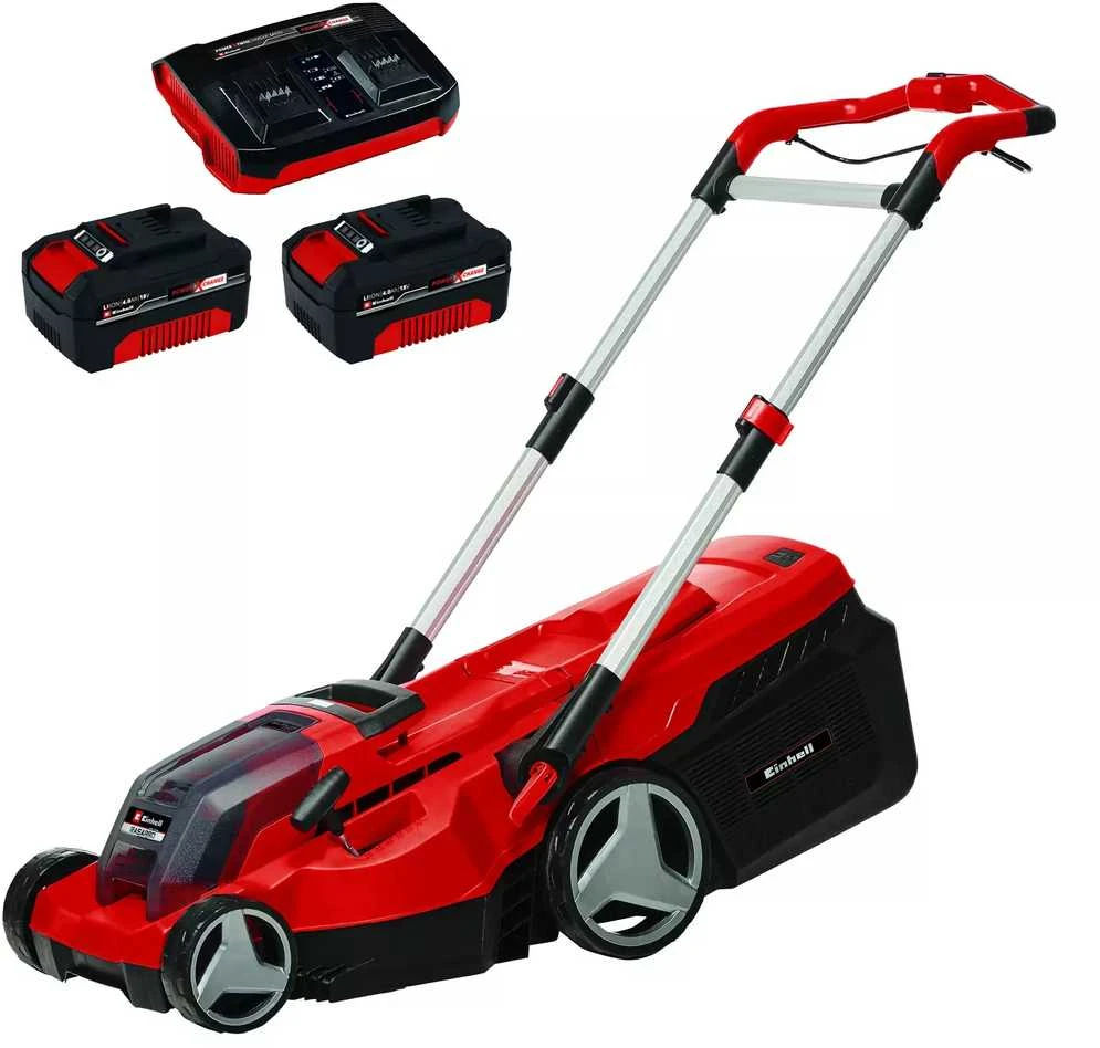 Einhell akumuliatorinė vejapjovė RASARRO 36/38, 2x18V, 2x4.0Ah
