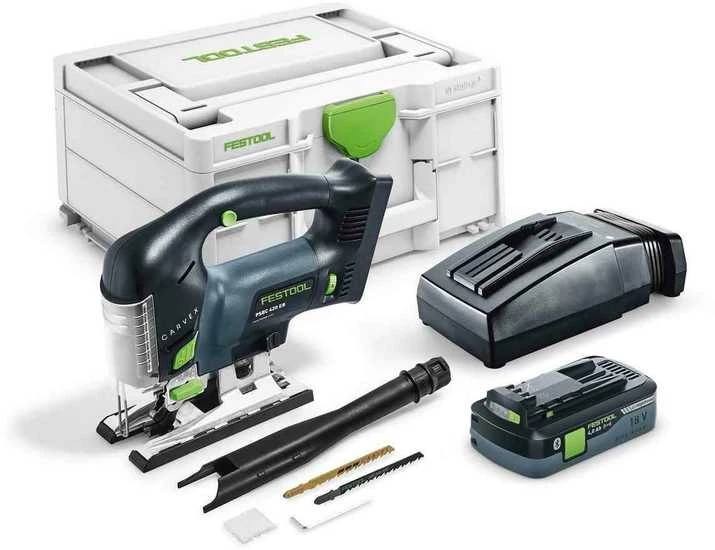 Akumuliatorinis siaurapjūklis Festool PSBC 420 HPC 4,0 EBI-Plus CARVEX; 18 V; 1x4,0 Ah akum.