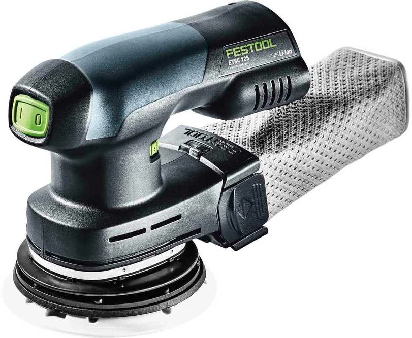 Ekscentrinis šlifuoklis Festool ETSC 125-Basic 18 V; (be akumuliatoriaus ir pakrovėjo)