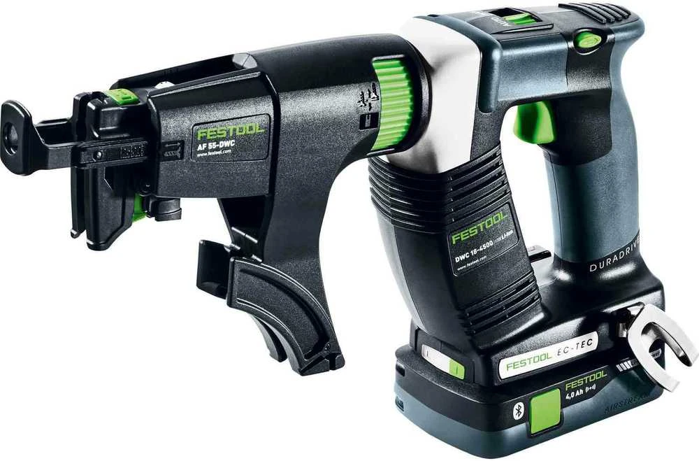 Festool juostinis suktuvas su dėtuve ir akumuliatoriumi