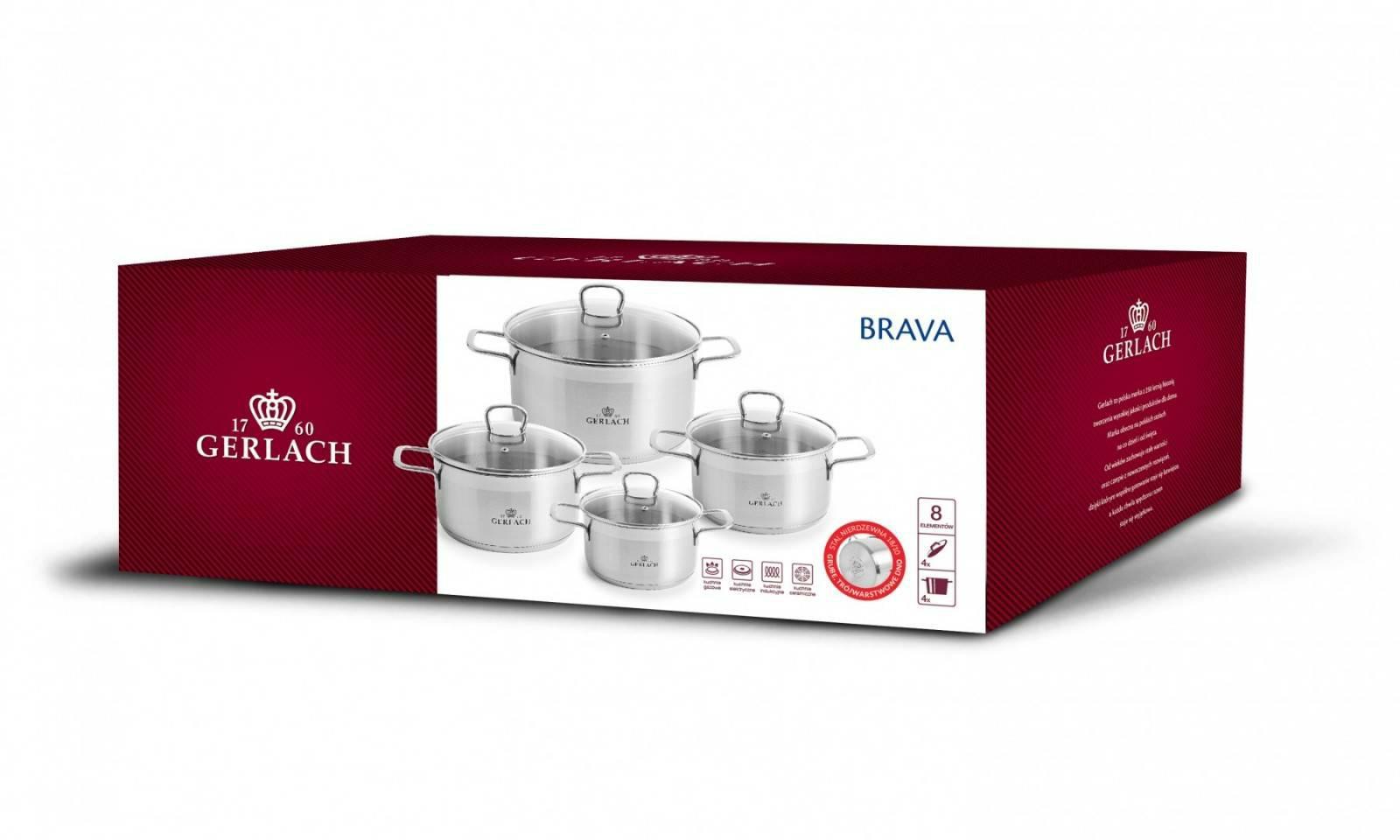 GERLACH.Rinkinys GARNKÓW BRAVA 8el.