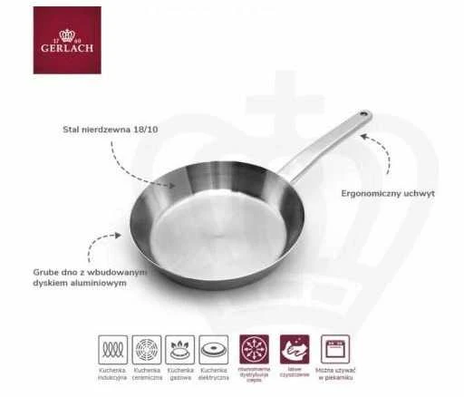 Mondeks Gerlach Prestige Keptuvė plieninė 28 cm