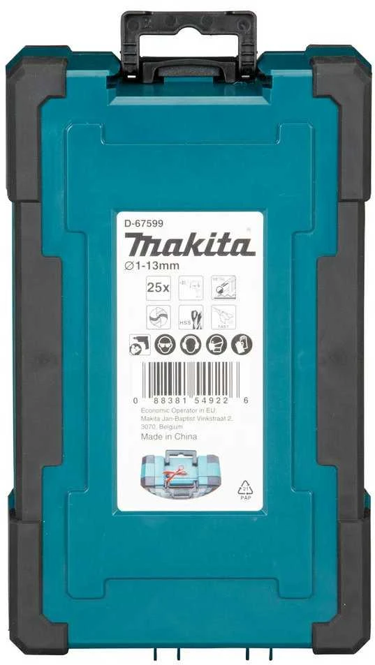 Grąžtas Makita Grąžtų komplektas M-Force 25 vnt. (1-13mm) D-67599