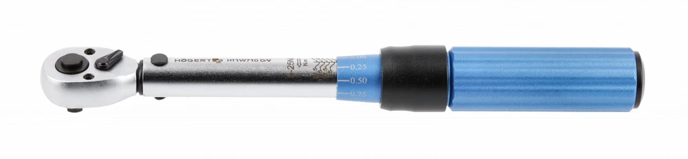 1/4'' Dinamometrinis raktas Hogert HT1W710; 5-25 Nm