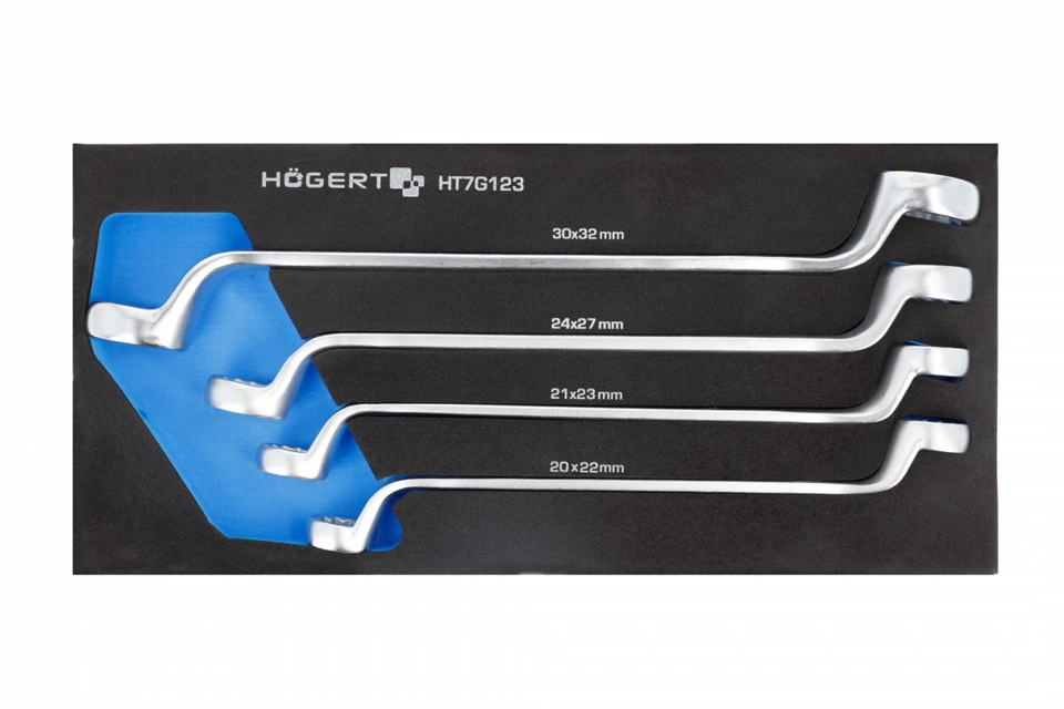 Hogert Technik Raktų komplektas Hogert HT7G123; 20-32 mm; 4 vnt.