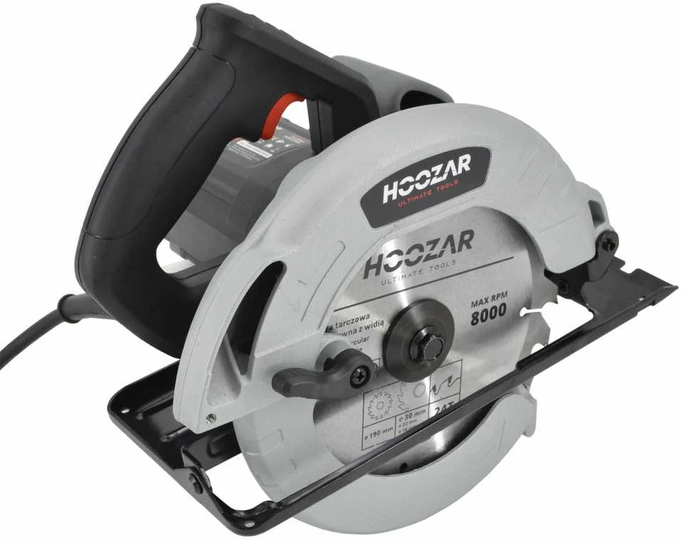 HOOZAR diskinis pjūklas 190mm 1500W + TARCZA 190mm / 24T