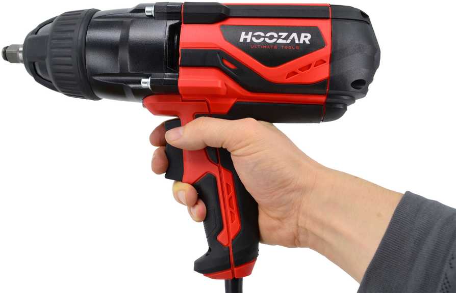 HOOZAR elektrinis smūginis veržliaraktis 1020W 1/2" 600 Nm
