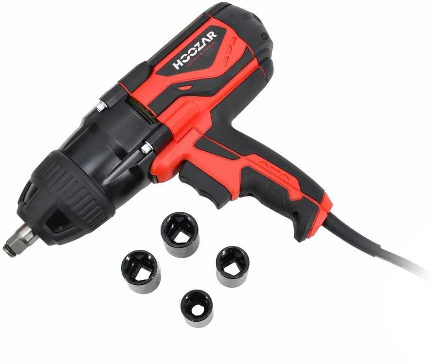 HOOZAR elektrinis smūginis veržliaraktis 1020W 1/2" 600 Nm