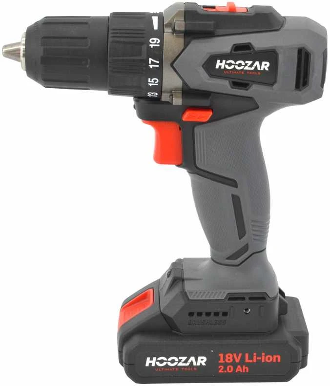 HOOZAR suktuvas BEZSZCZOTKOWA 18V 2x2.0Ah 45 N.m. CD20BL