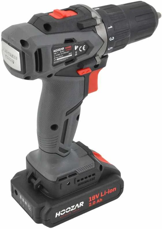HOOZAR suktuvas BEZSZCZOTKOWA 18V 2x2.0Ah 45 N.m. CD20BL
