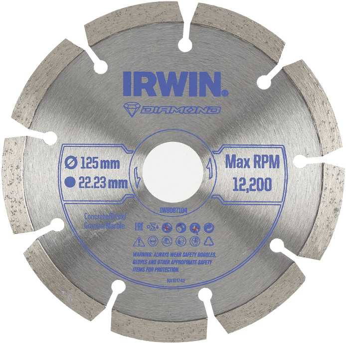 IRWIN TARCZA DIAMENTOWA 125mm x 22,23mm / SEGMENTOWA