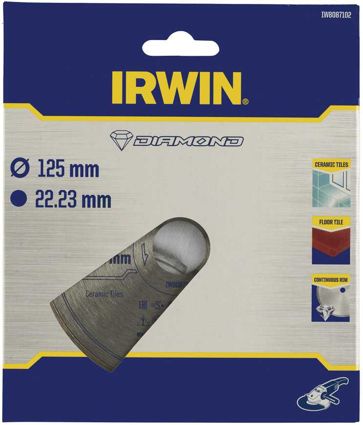IRWIN TARCZA DIAMENTOWA 125mm x 22,23mm / PEŁNA