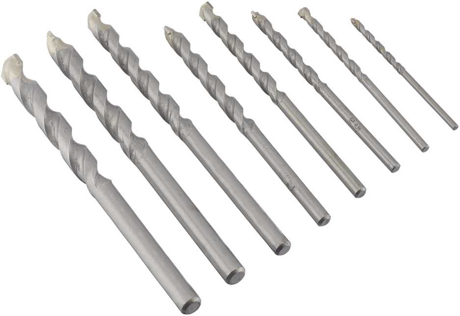 Grąžtas Gręžtuvas Irwin IRWIN CONCRETE DRILL, rinkinys 8, 3, 4, 5, 6, 7, 8, 9 ir 10 mm dėkle