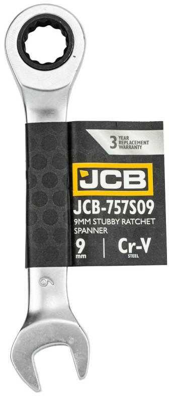JCB KLUCZ PŁASKO-OCZKOWY Z GRZECHOTKĄ KRÓTKI 9mm