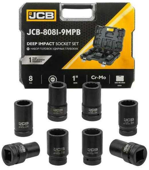 JCB NASADKI UDAROWE DŁ.kpl. 8el. 1" 12-KĄT. (22-41mm)