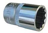 JONNESWAY NASADKA DWUNASTOKĄTNA 1/2" KRÓTKA 17mm