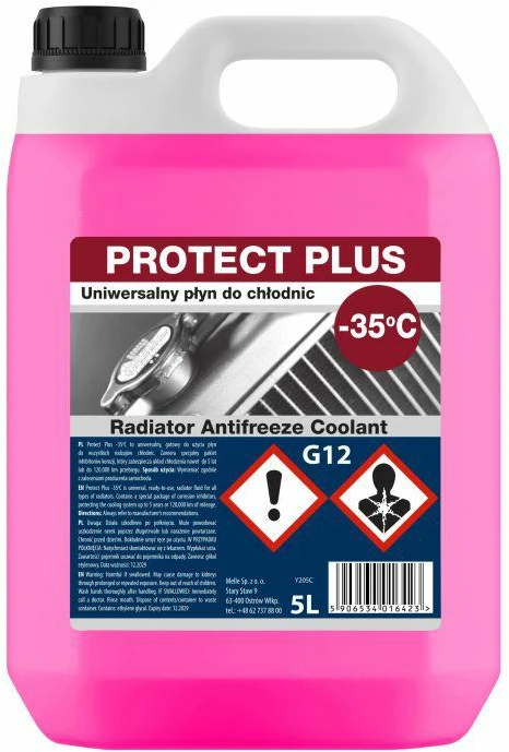 K2 PŁYN DO CHŁODNIC Raudonas -35st. PROTECT PLUS Raudonas 5L