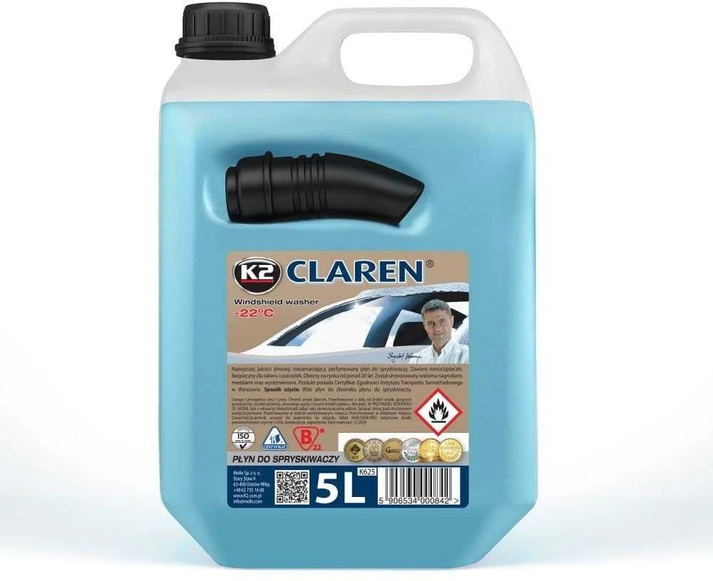 Žieminis langų skystis K2 CLAREN, 5L