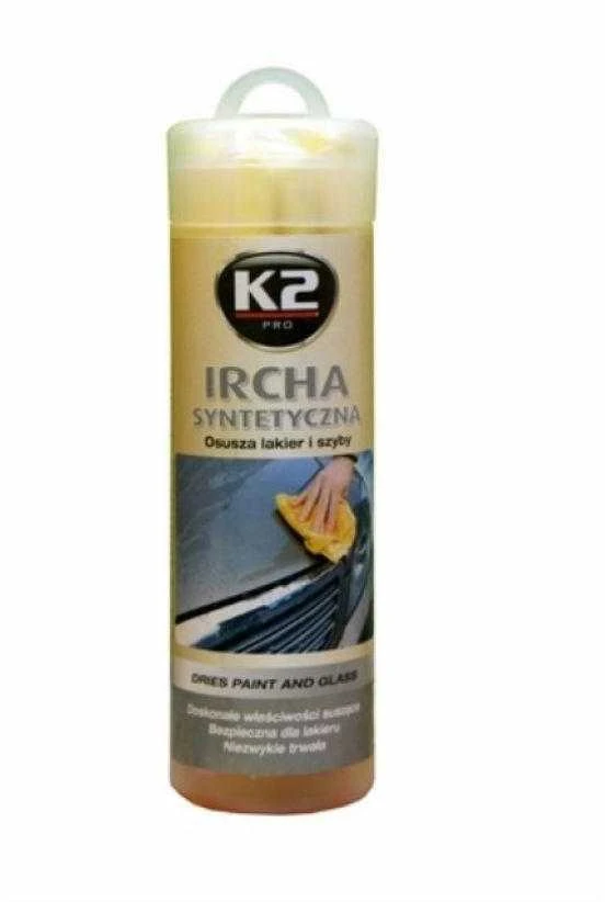 K2 sintetinė šluostė zomšas cilindrinėje pakuotėje