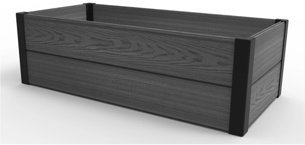 Obrzeże Keter klevo sodo apvadas, plastikinis, pilkas, matmenys 106x50x32, atsparus oro sąlygoms, 249296