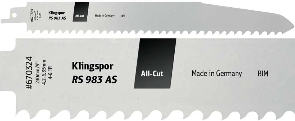 Klingspor KLINGSPOR BRZESZCZOT DO PIŁY SZABLASTEJ 230x25,4x1,57mm RS 983 AS /5szt.