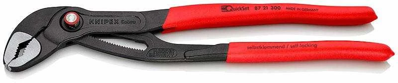 Vamzdinės replės Cobra QuickSet KNIPEX 8721, 300mm