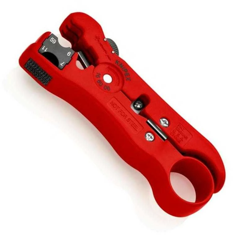 Įrankis nužievinimui koaksialiniams kabeliams, 16 60 06 KNIPEX