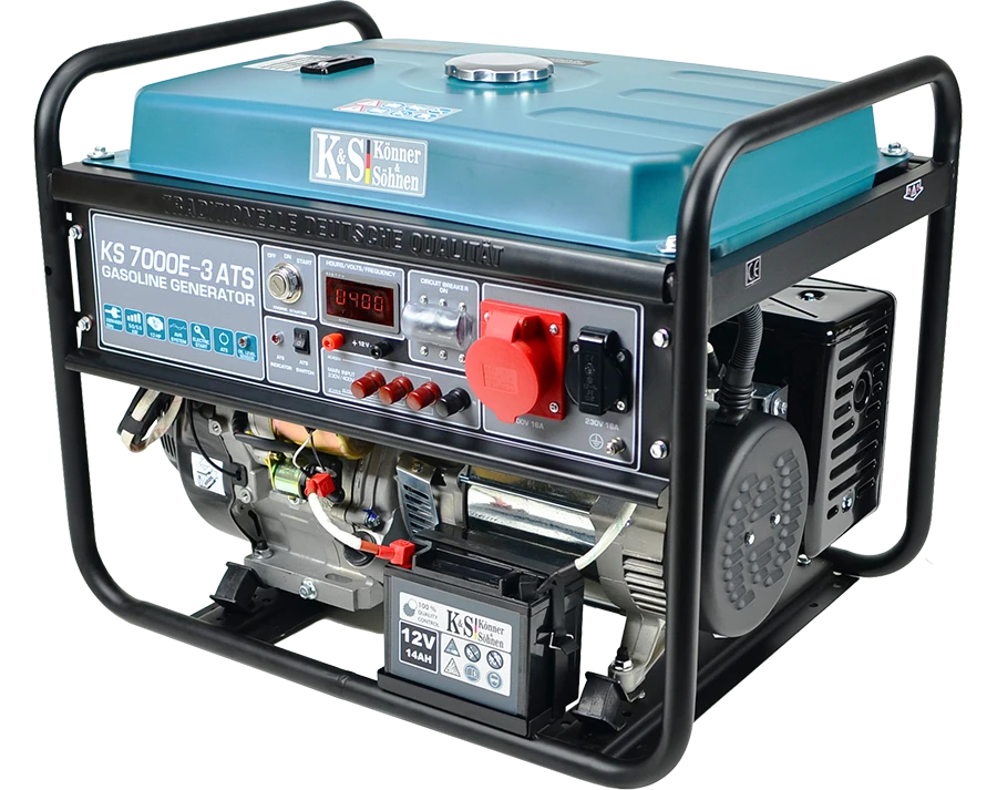 KÖNNER & SÖHNEN Benzininis generatorius 5,0kW 230/400V KS 7000E-3