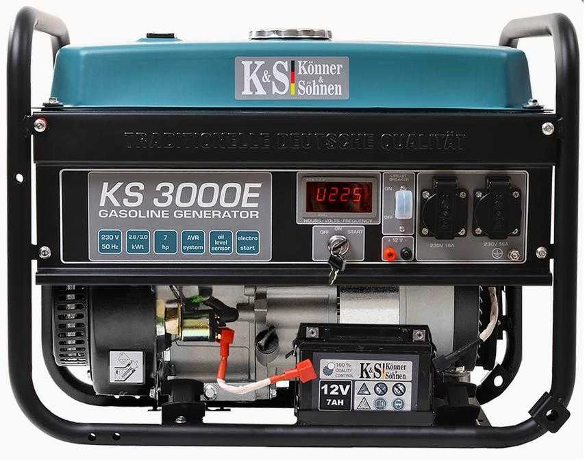 Konner & Sohnen Generatorius benzininis 3000W, KS 3000E