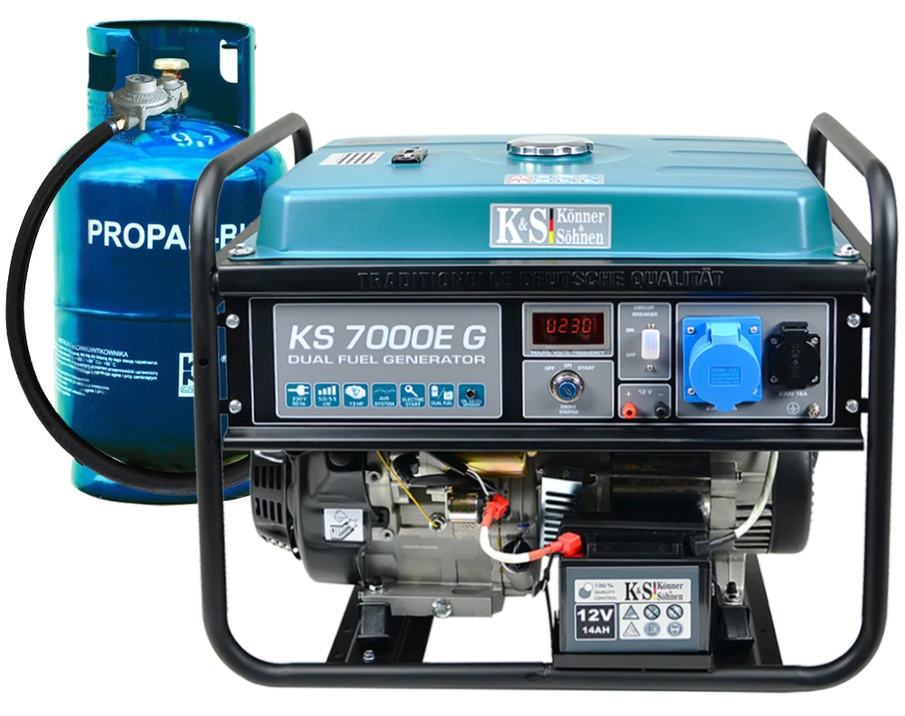 Könner & Söhnen hibridinis (benzinas/LPG) generatorius KS 7000E G
