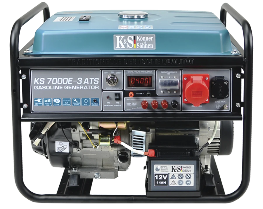 Benzininis generatorius Könner & Söhnen KS 7000E-3 ATS
