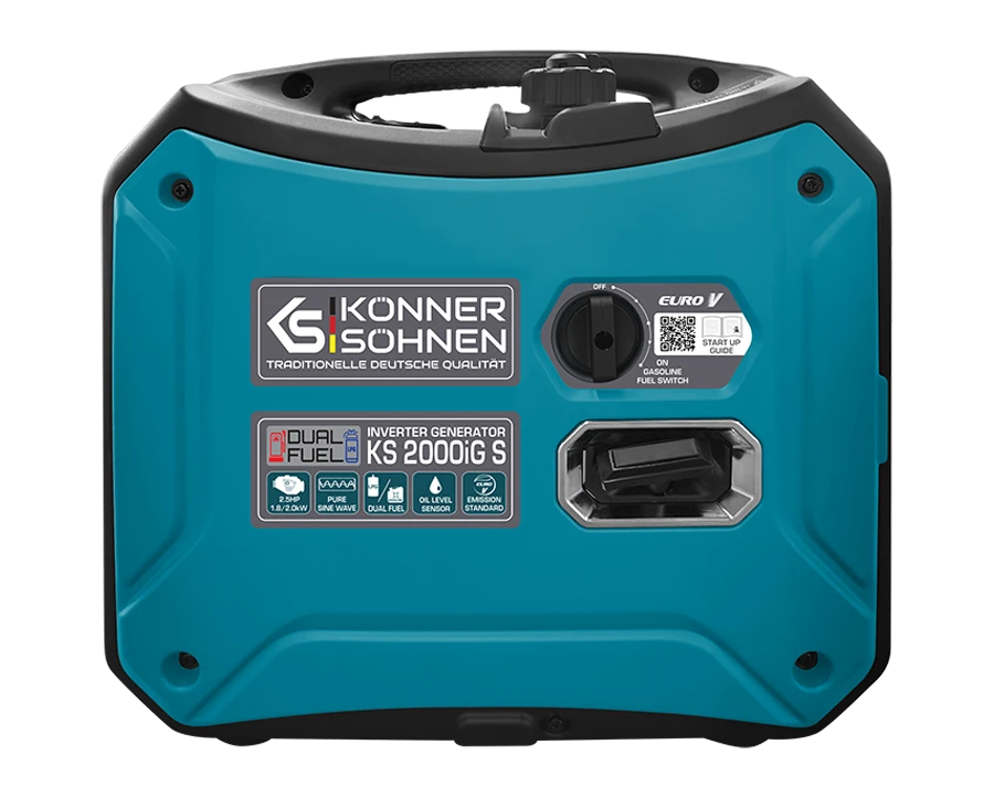 Könner & Söhnen hibridinis (benzinas/dujos) generatorius 2kW 230V KS 2000iG S