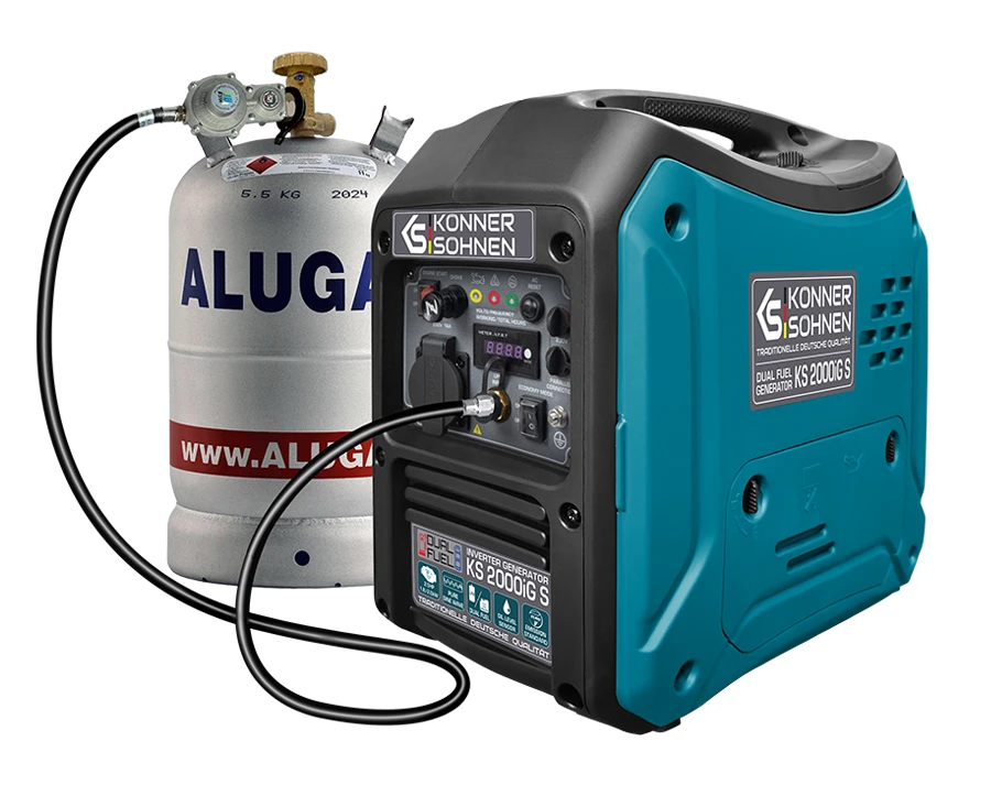 Könner & Söhnen hibridinis (benzinas/dujos) generatorius 2kW 230V KS 2000iG S