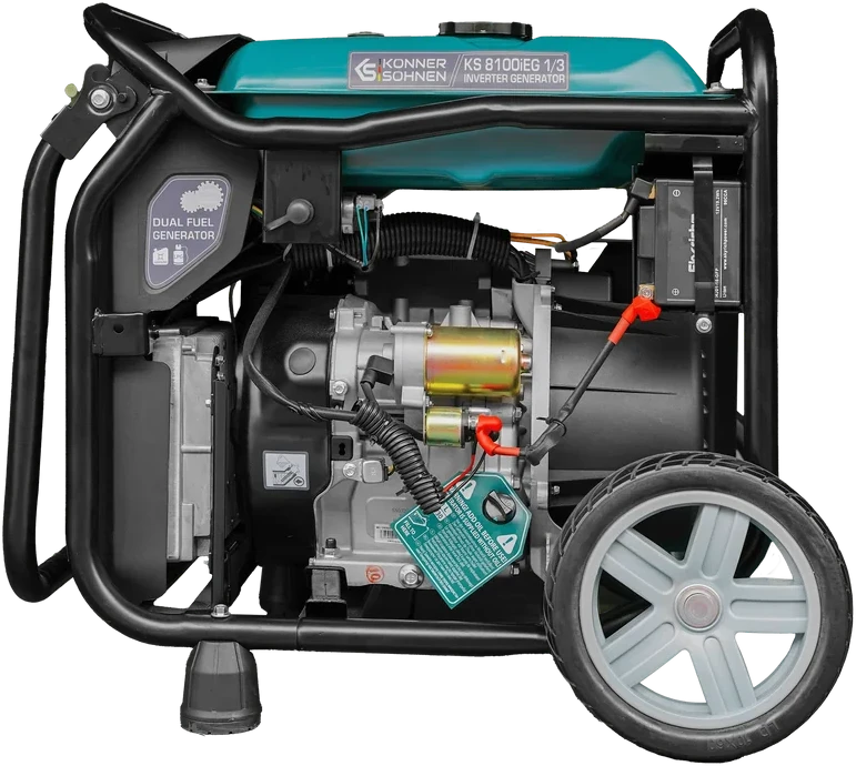Inverterinis generatorius Könner & Söhnen KS 8100iEG 1/3, 8,5 kW, benzinas / LPG, 230/400 V, 20 l, dviejų kuro rūšių