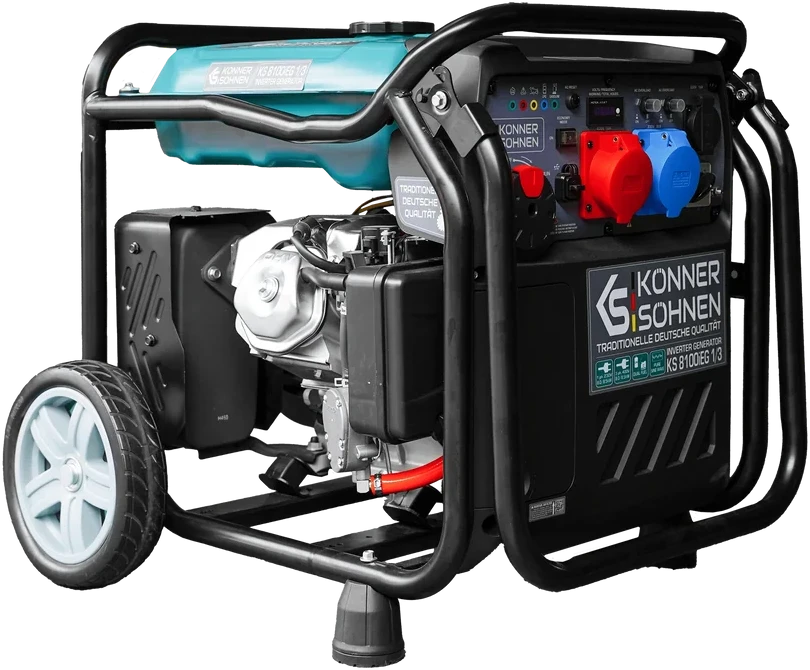 Inverterinis generatorius Könner & Söhnen KS 8100iEG 1/3, 8,5 kW, benzinas / LPG, 230/400 V, 20 l, dviejų kuro rūšių