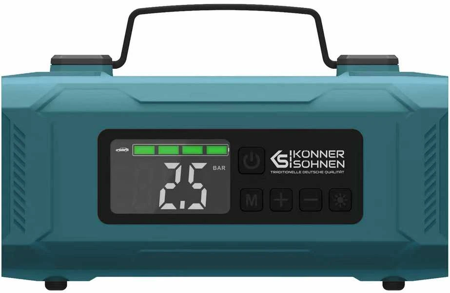 KÖNNER&SÖHNEN Automobilio akumuliatoriaus paleidėjas (booster) / Išorinė baterija (powerbank)/ Kompresorius 2000A, 14,8Ah, KS JSP-2000