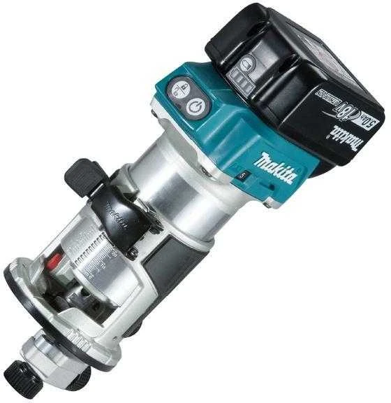 KRAŠTŲ FREŽUOJA MAKITA 18V 2x5,0Ah PRIEDAI MAKPAC DRT50RTJX2