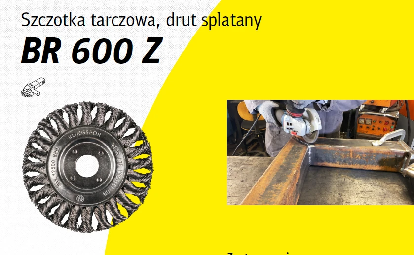 Metalinis šepetys KLINGSPOR BR 600 Z 125x14x22,23mm