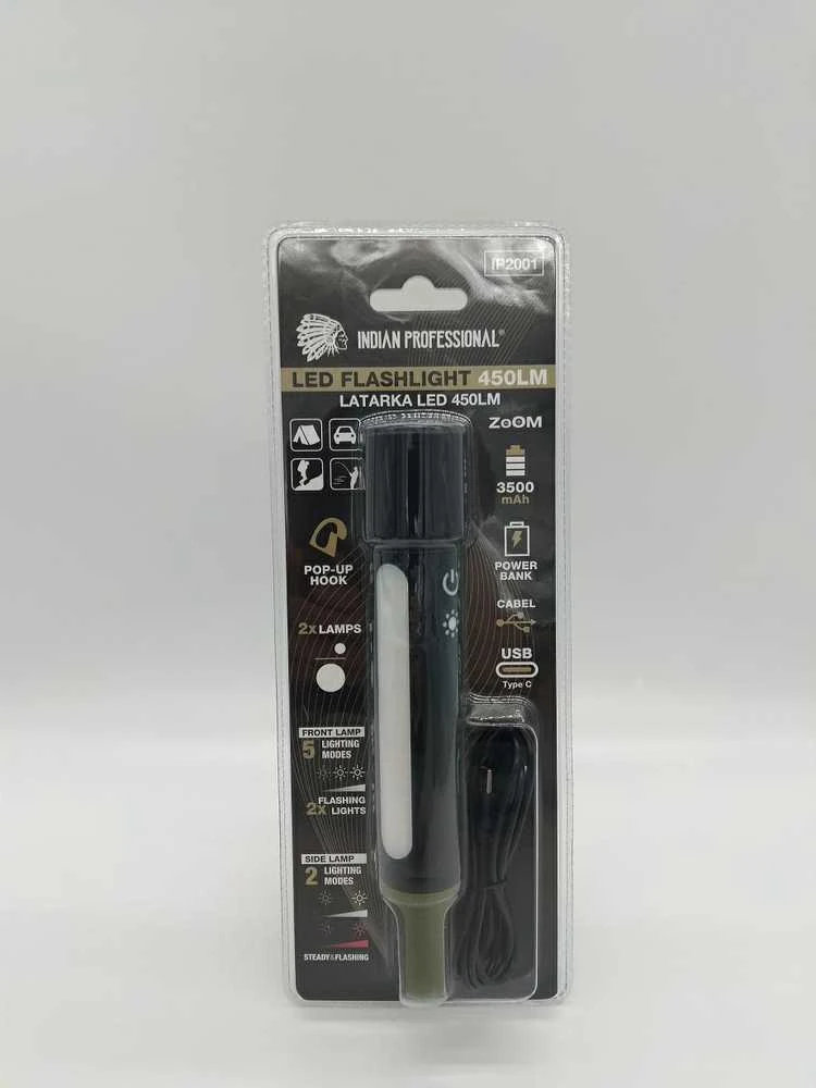 LED ŽIBINTUVĖLIS PROŽEKTORIUS 450LM POWER BANK 3500mAh PREMIUM /INDIAN PROFESSIONAL