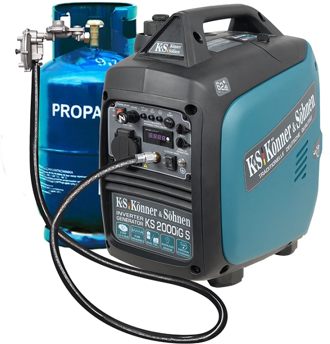 Könner & Söhnen hibridinis (benzinas/dujos) generatorius 2kW 230V KS 2000iG S