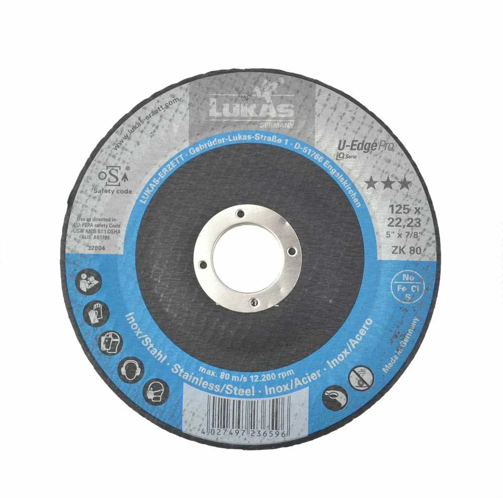 Lukas Erzett LUKAS LAMELEINIS ŠLIFAVIMO DISKAS 125mm ZK 60 U-EDGE PRO KAMPINIS