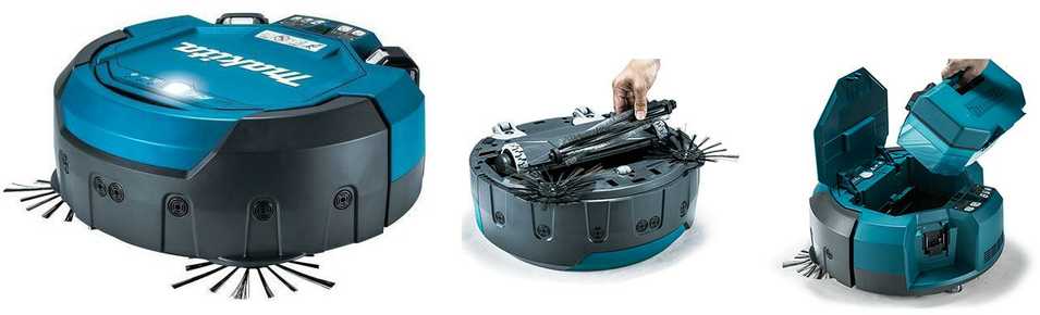 Dulkių siurblys - robotas Makita DRC200Z 2x18V Li-Ion, be akumuliatorių ir kroviklio!