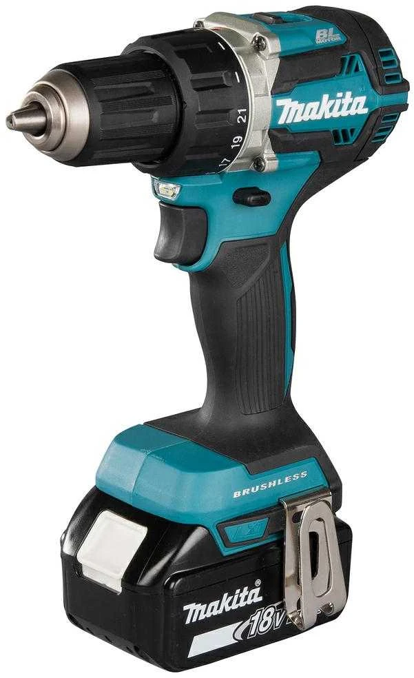 Makita DDF484RTJ Akumuliatorinis gręžtuvas, 18 V, 2x 5,0 Ah Li-ion, 54/36 Nm, 1,6kg, LED, MAKPACK