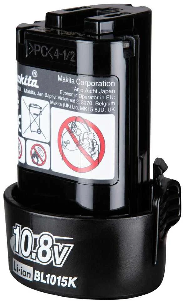 Makita 10,8V akumuliatorius BL1015K su gamintojo lipduku