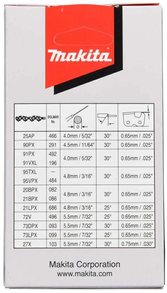Makita Grandinės MC 38cm/15", 0,325", 1,5mm, 64H 191H29-6