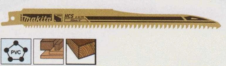 Makita SUPER EXPRESS Tiesinio pjūklo pjūkleliai HCS 203x1,0mm 6-10Tpi, 5Vnt., Medžiui B-05153